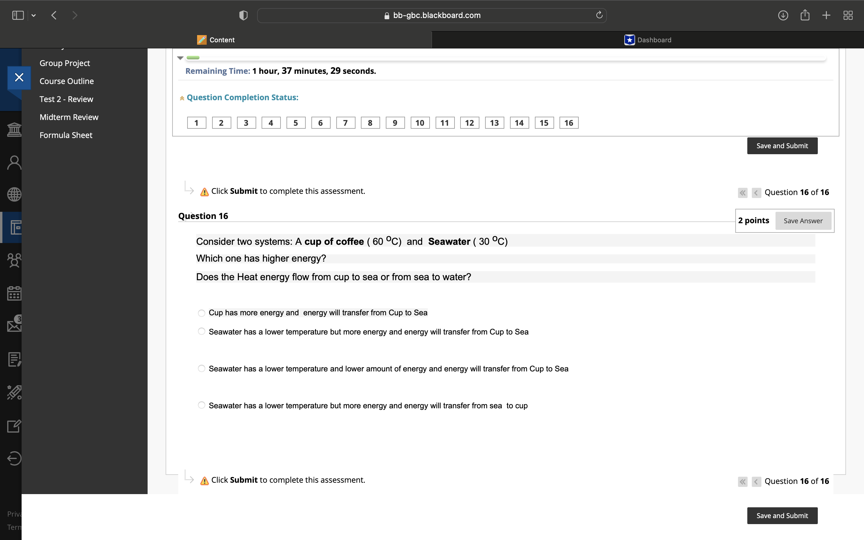  Group Project Course Outline Test 2 - Review Midterm Review Formula