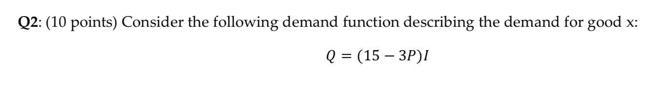 in US have the following inverse supply functions: P = -10 +