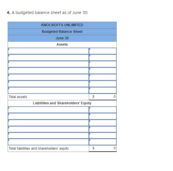  plz answer2,3,4 Required: 1. Prepare a master budget for the three-month