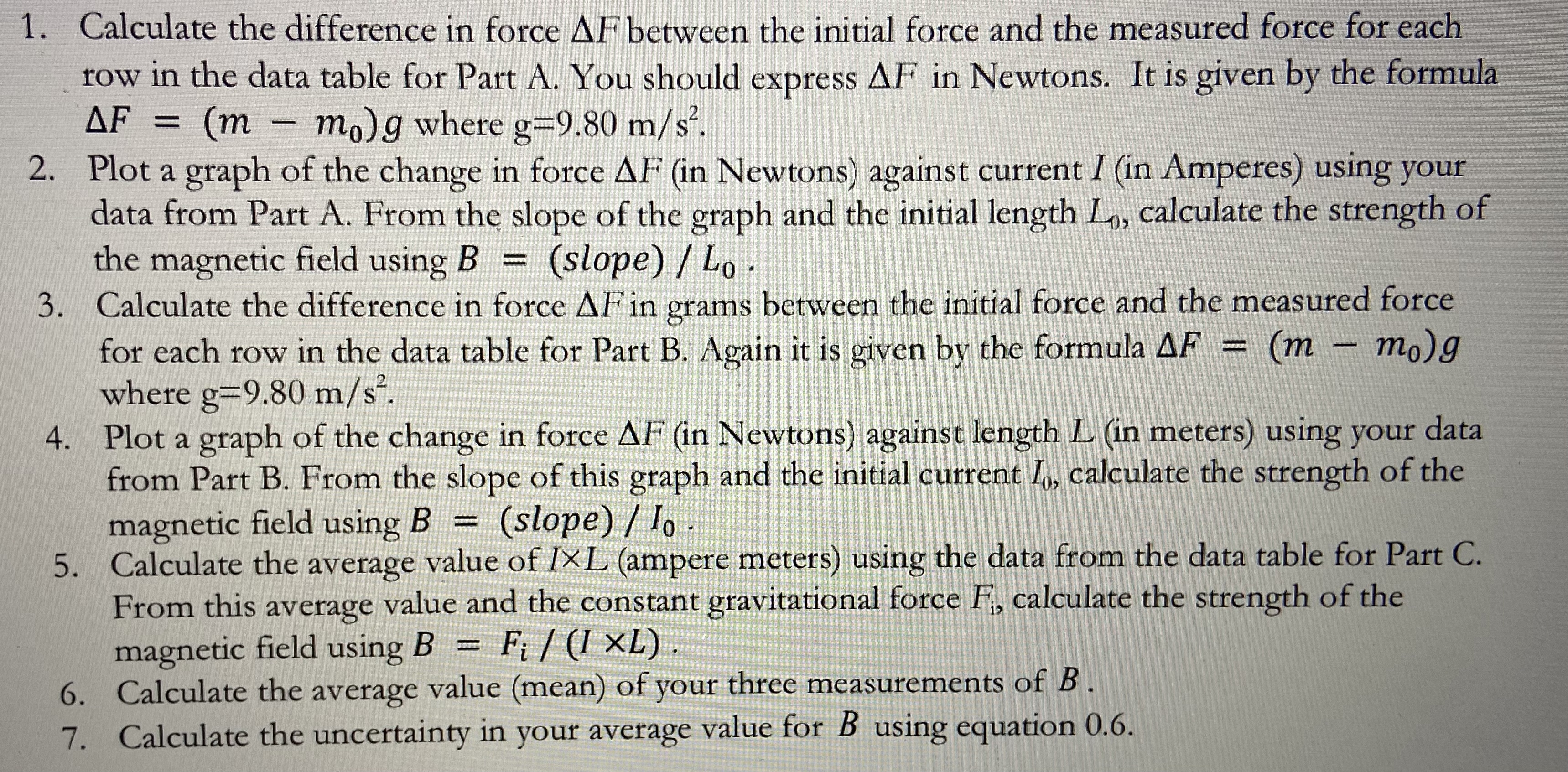 will provide my data and what is required to be done. -Part