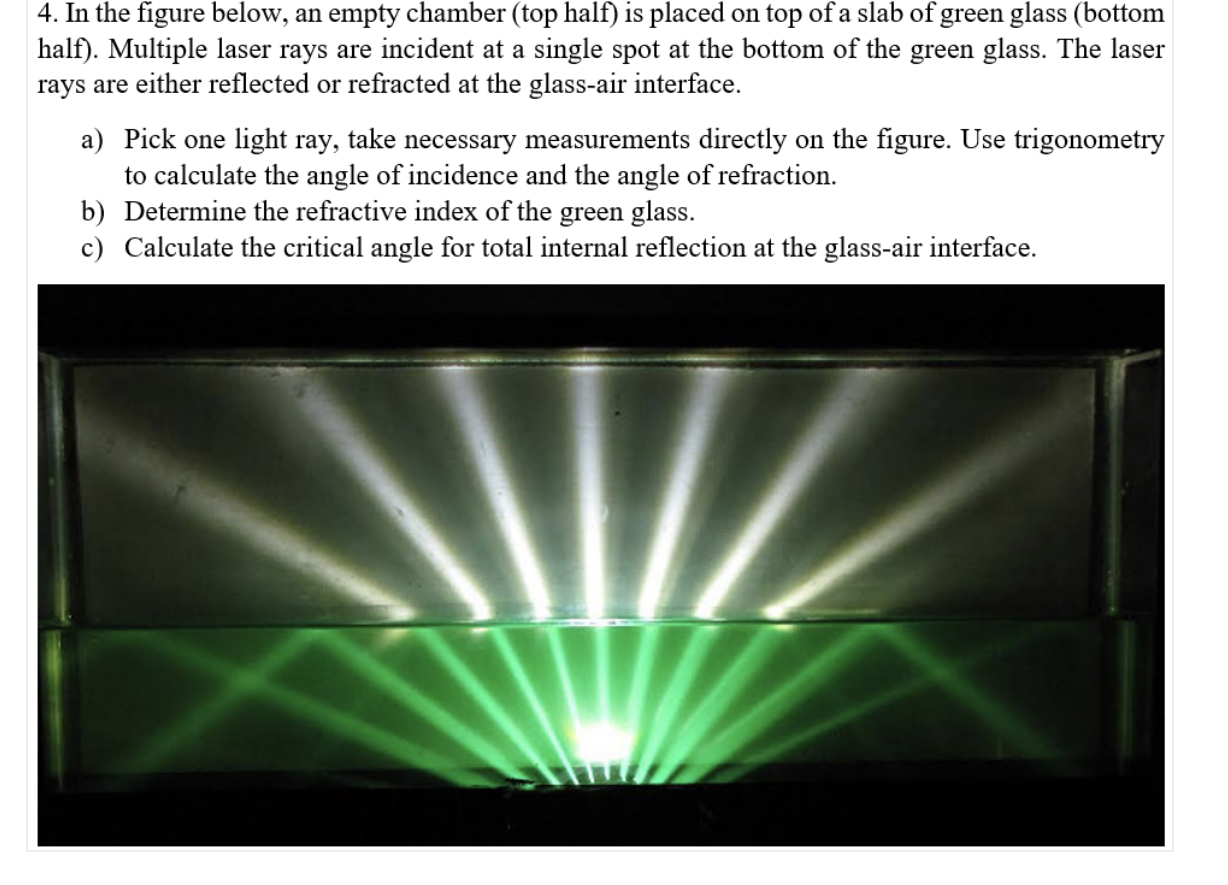  4. In the figure below, an empty chamber (top half) is