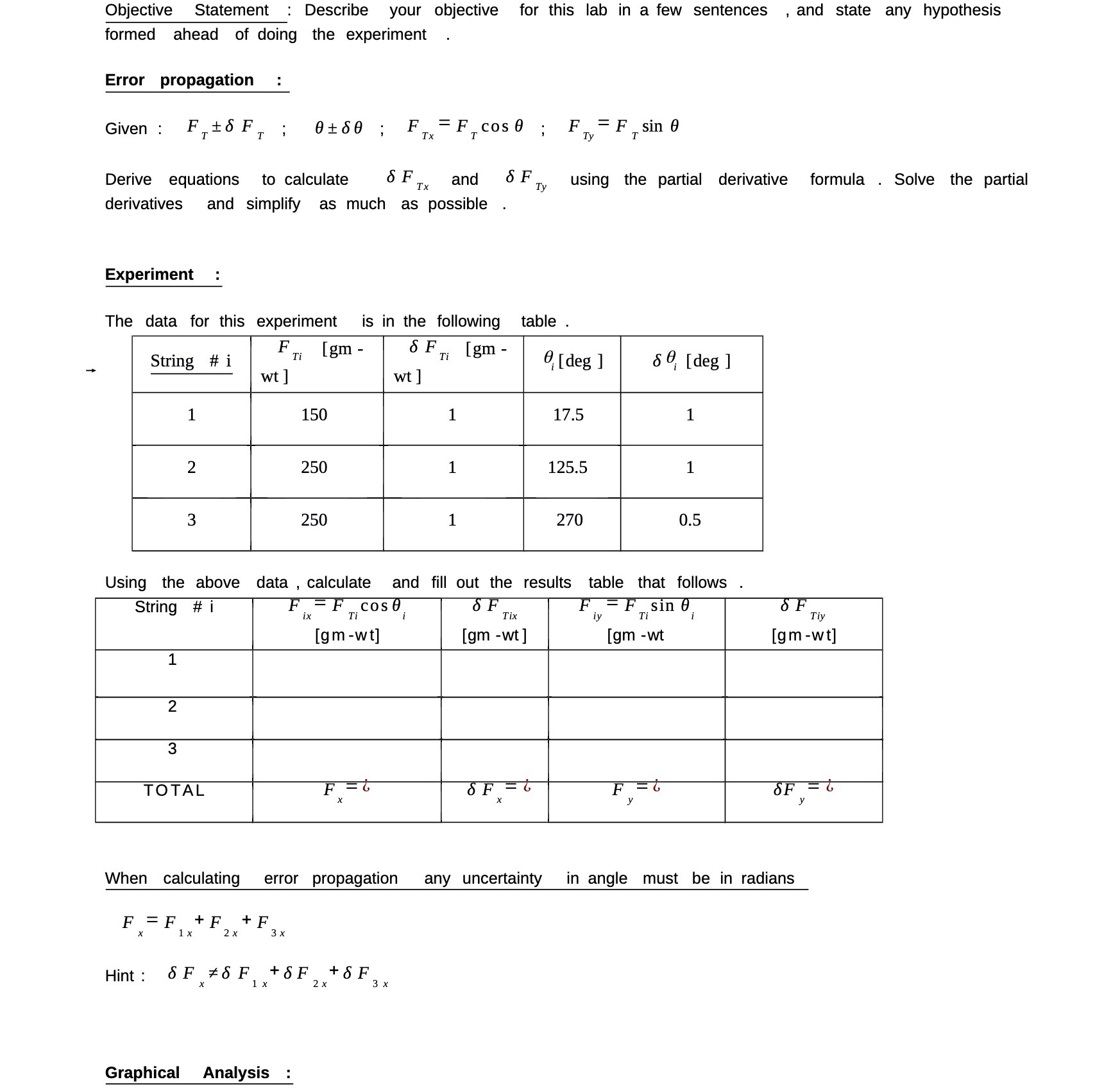  Objective Statement : Describe your objective for this lab in a