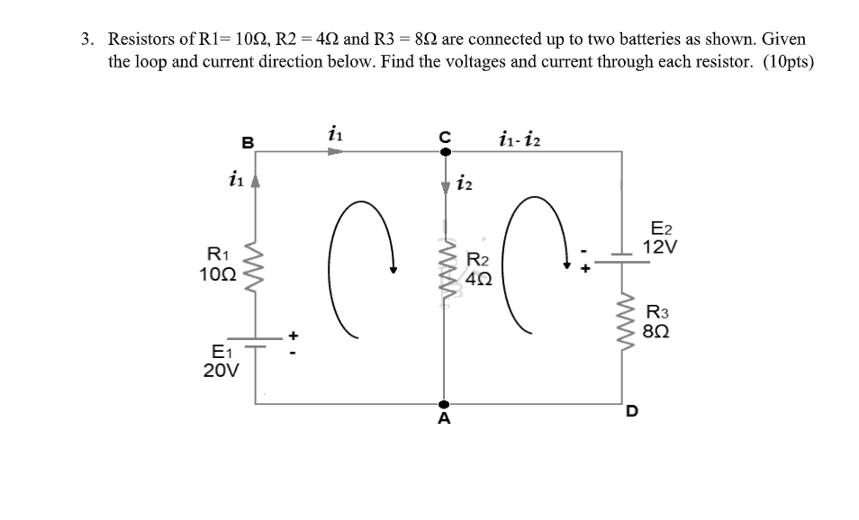 Each has four currents flowing either in or out of it. For