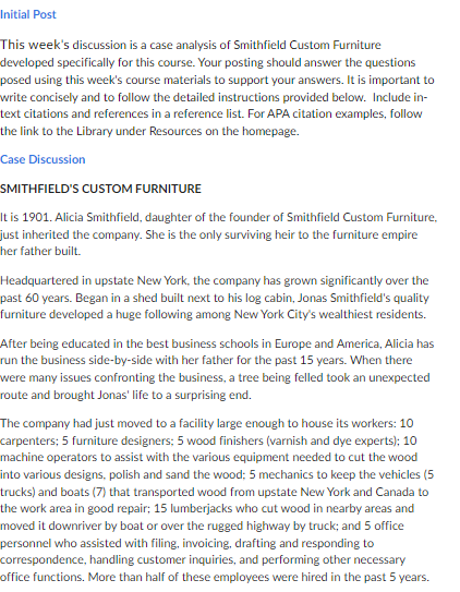 below. Include in- text citations and references in a reference list. For