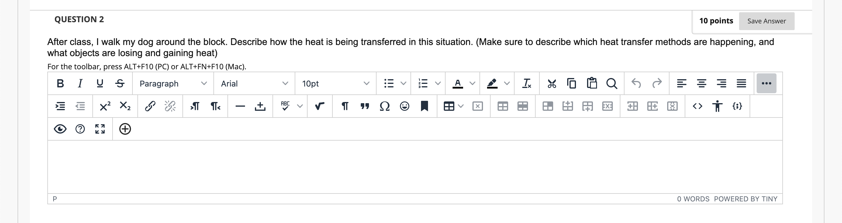 and what objects are losing and gaining heat) For the toolbar, press