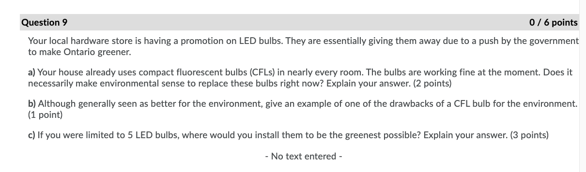 having a promotion on LED bulbs. They are essentially giving them away