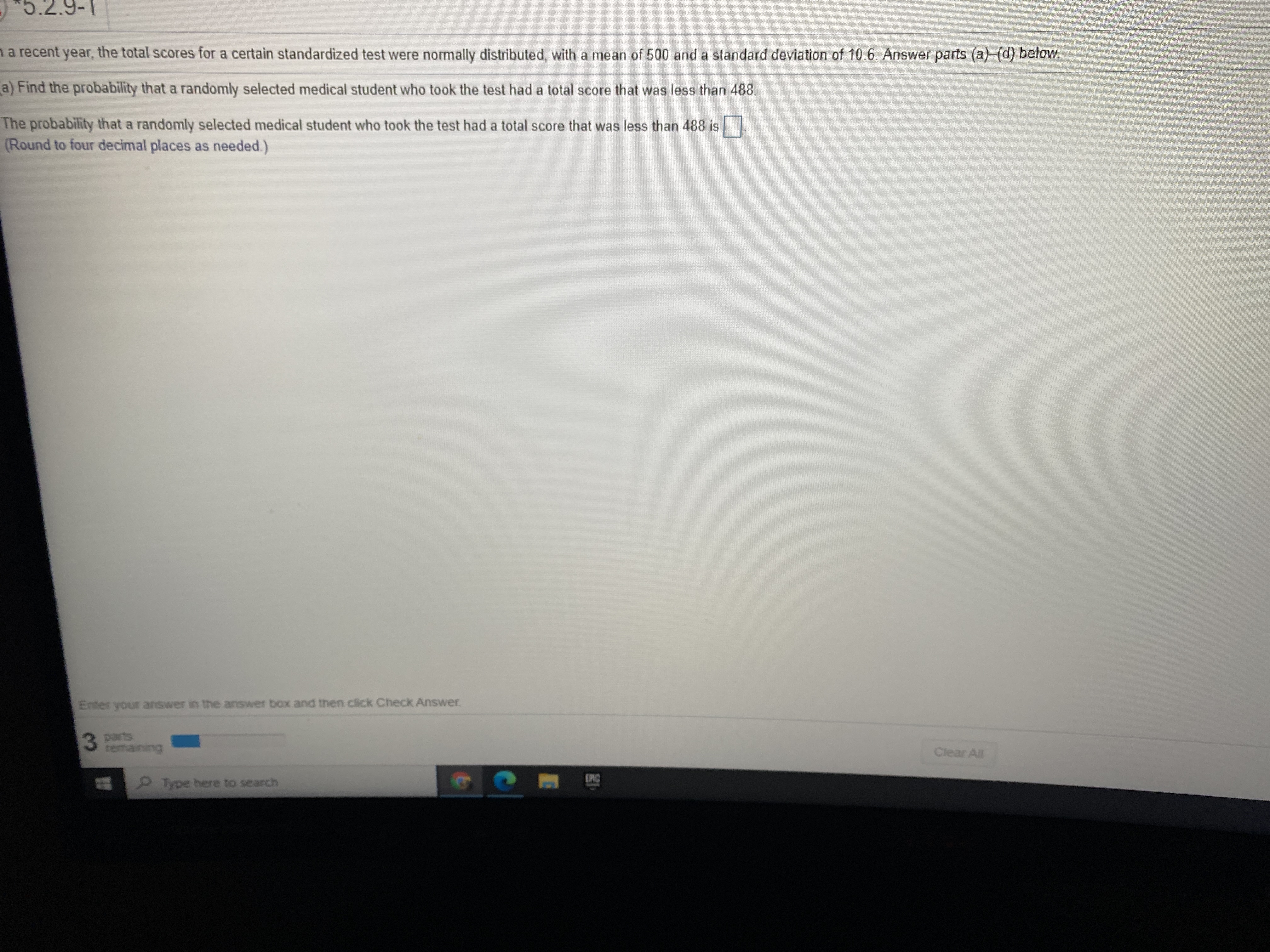 Please highlight your answer 0.2. a recent year, the total scores for