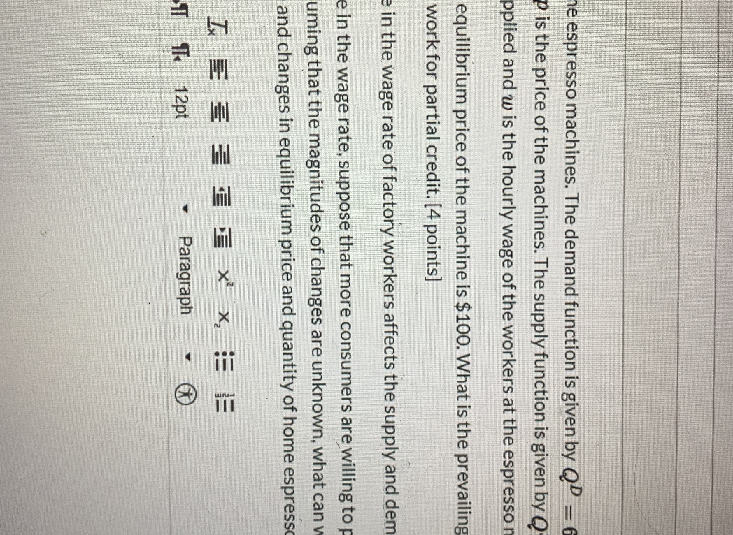 Solve for part a b and c he espresso machines. The demand