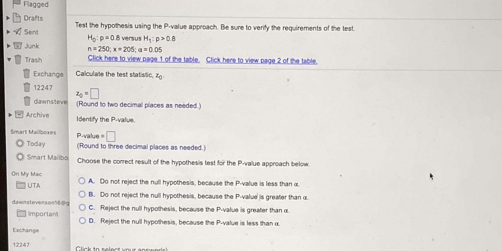 Please help solve this Flagged Drafts Test the hypothesis using the P-value