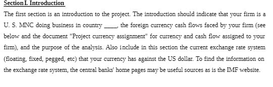 Section I. Introduction The first section is an introduction to the