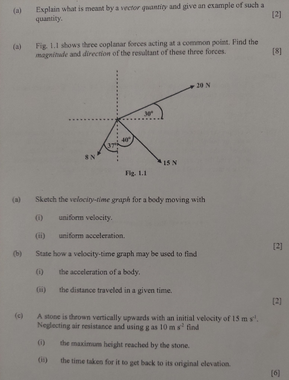 Please help with the following physics questions (a) Explain what is meant