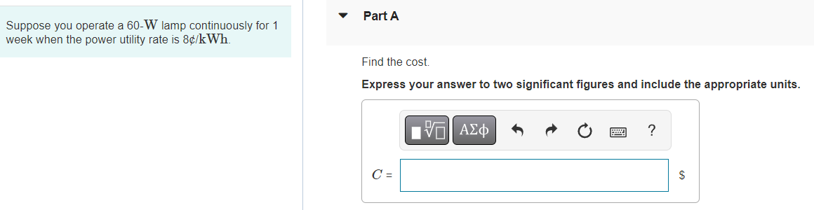 significant figures and include the appropriate units. HA ? I = Value