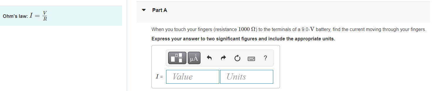 UnitsPart A Coulomb's law: F = / 4192 Two point charges each