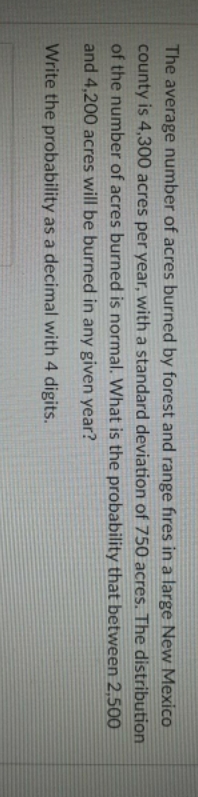 please help me with this question please The average number of acres