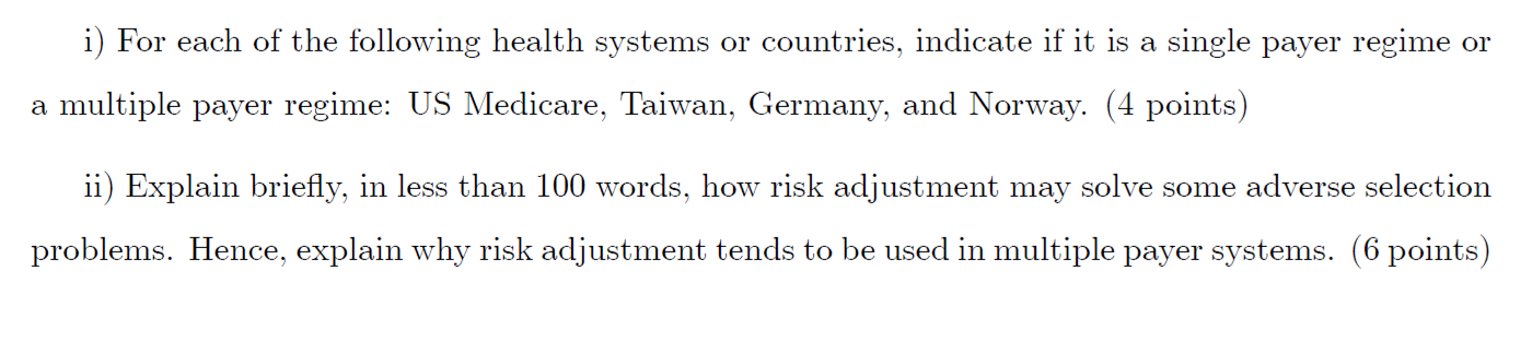 Can anyone help this problem, thank you very much i) For each