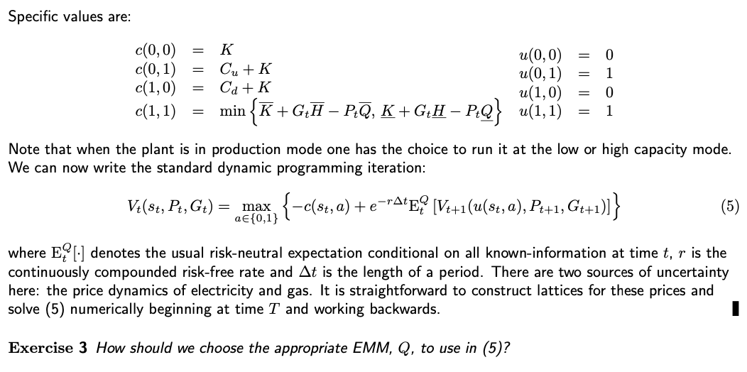 A power company is considering renting a two-regime gasrfired power plant over