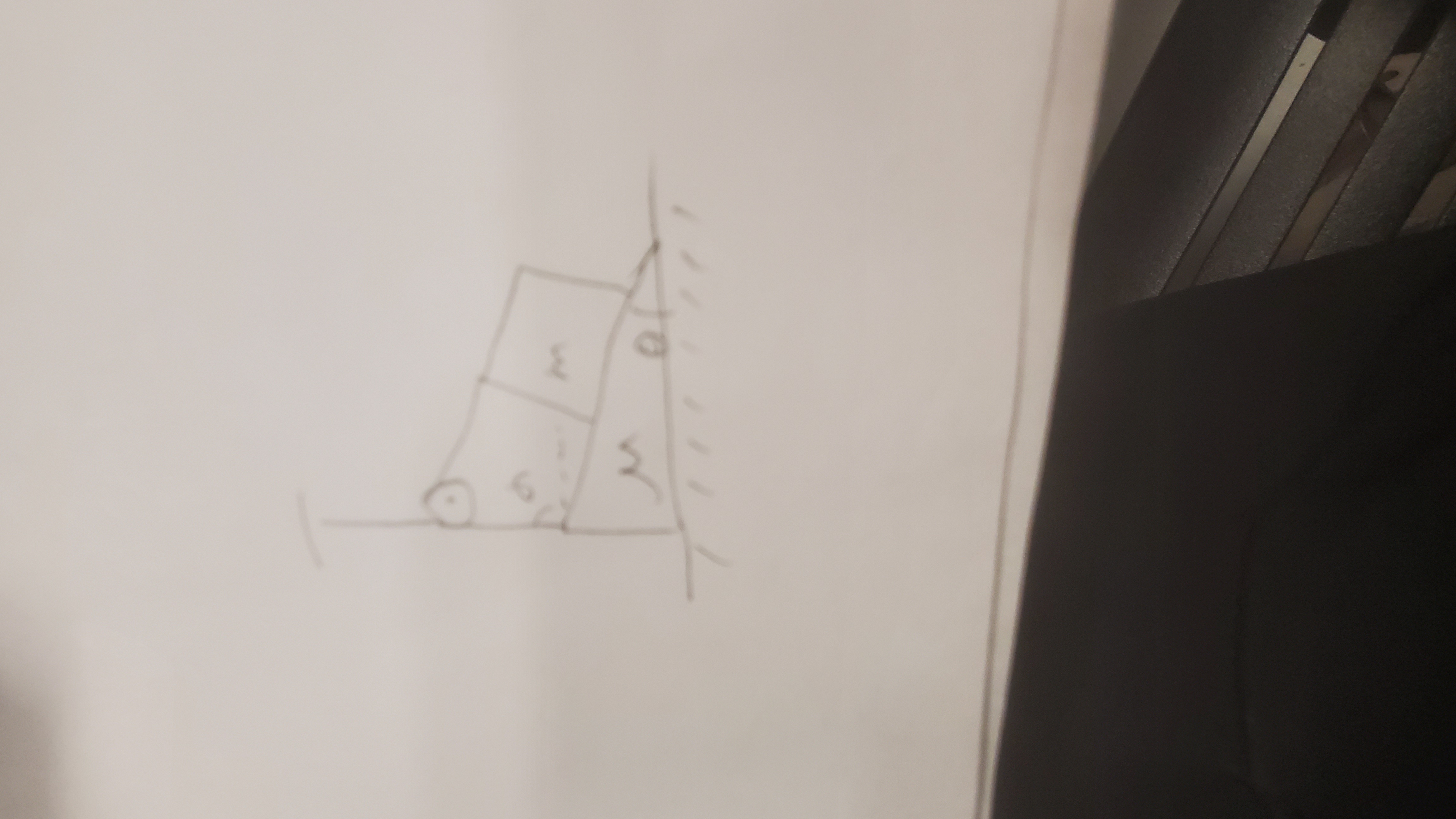  \f5. A block with mass m is put on a wedge