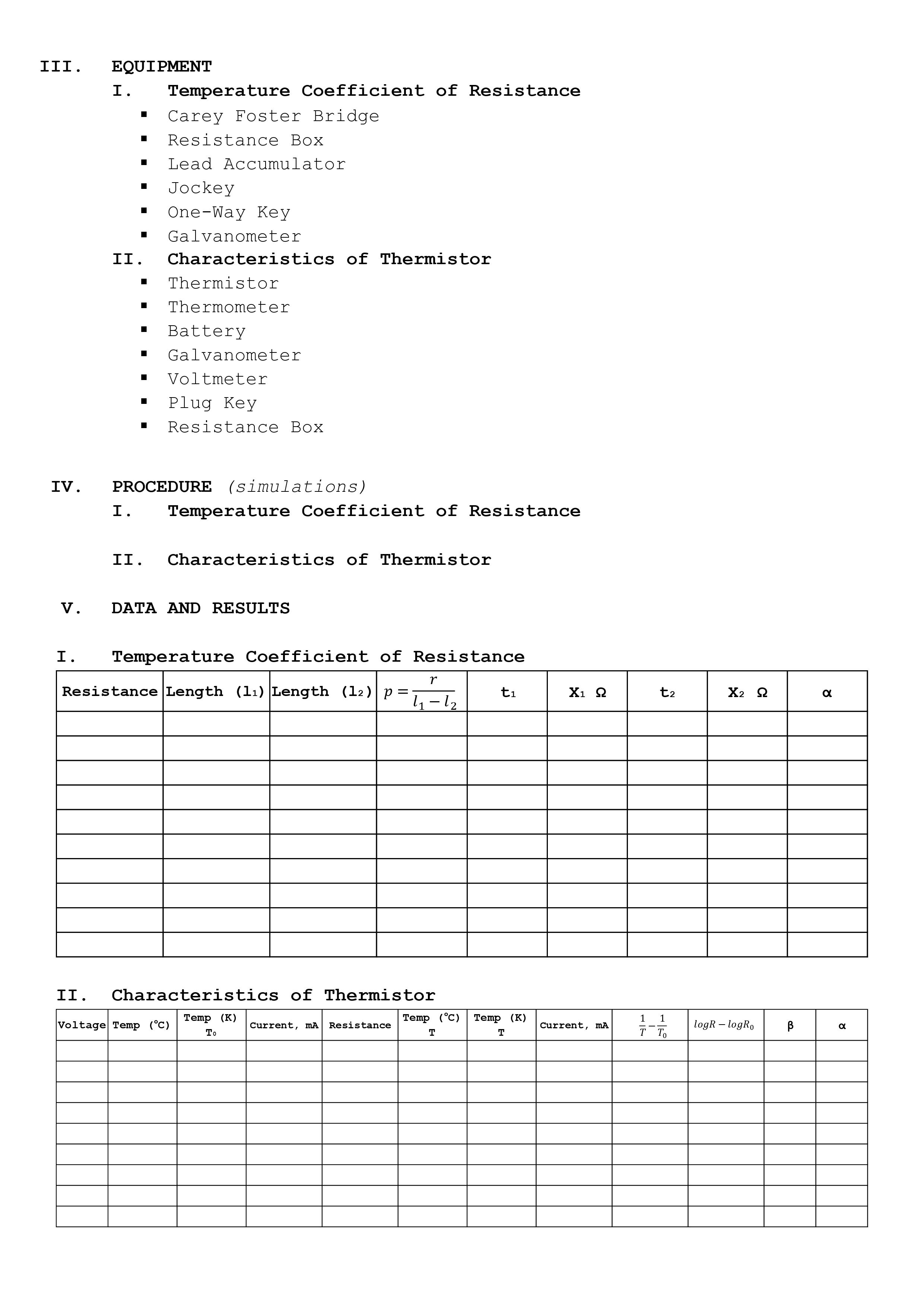 part ONLY. Explain your answer in paragraph/s format. Experiment No. 4 Temperature