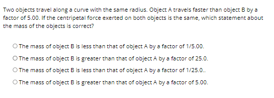 on the ball has decreased by a factor of3.[|. Two objecls with