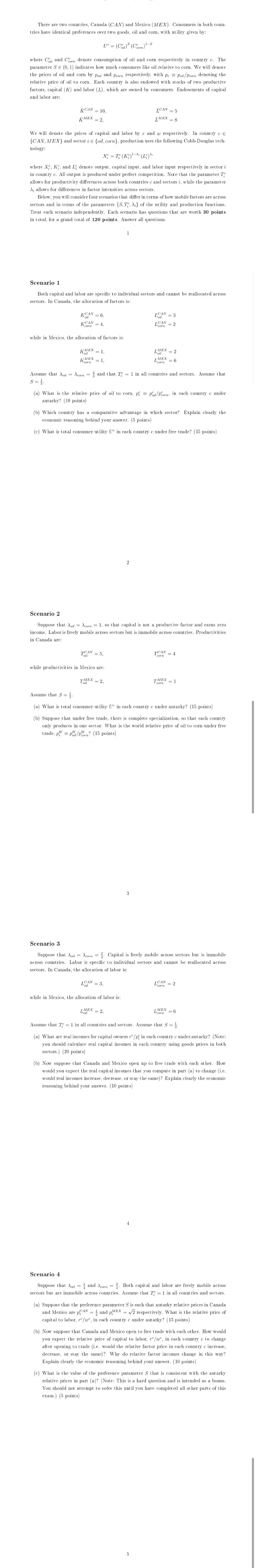 There are two count ries, Canada (CAN) and Mexico (MEX). Consumers