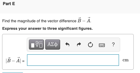  Vector AA has components AxAxAx = 1.30 cmcm, AyAyAy = 2.25