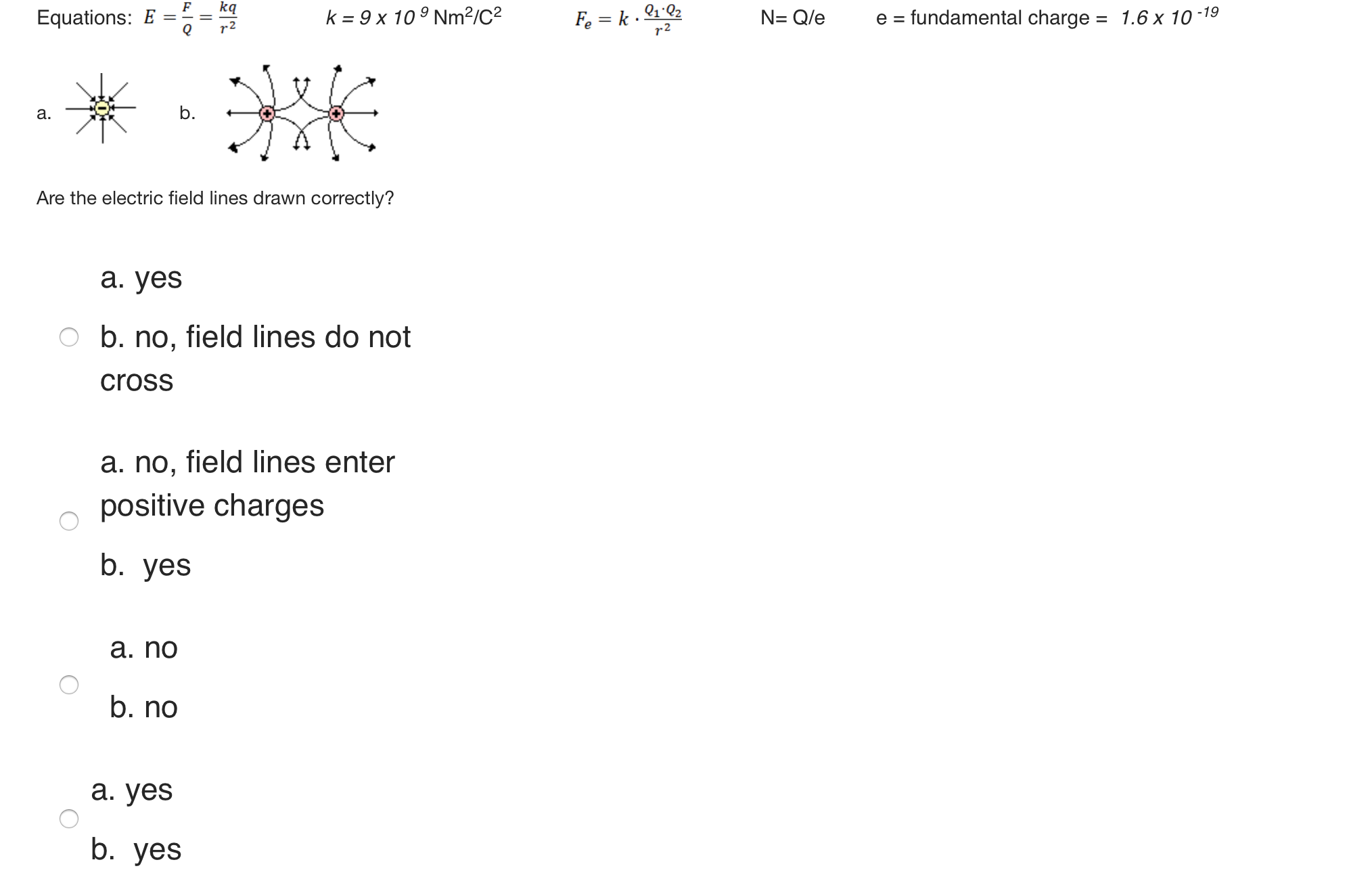 the can polarization m induction charging Equations: E = F kq k