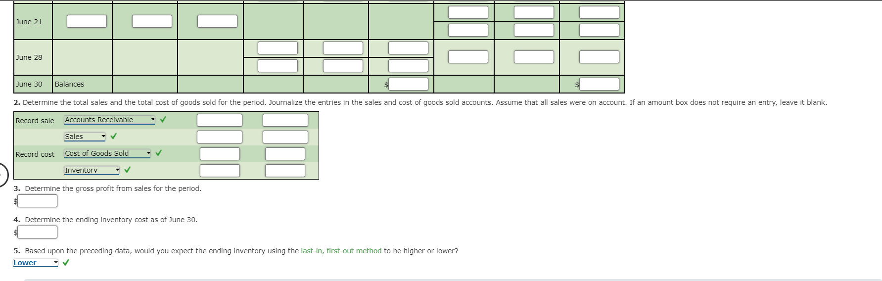 as follows: Number Date Transaction of Units Per Unit Total Apr. 3