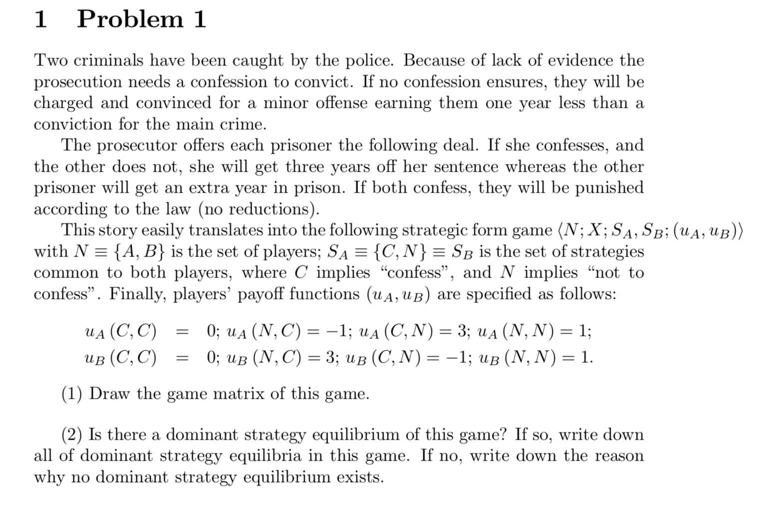 This is a question about game theory. I dont know how to