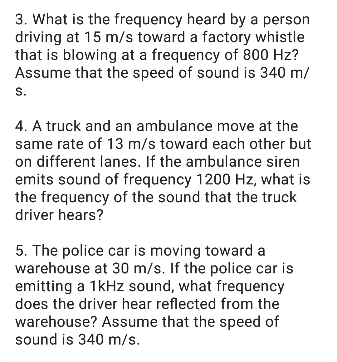 frequency of 300 Hz. The speed of sound is 340 m/s and