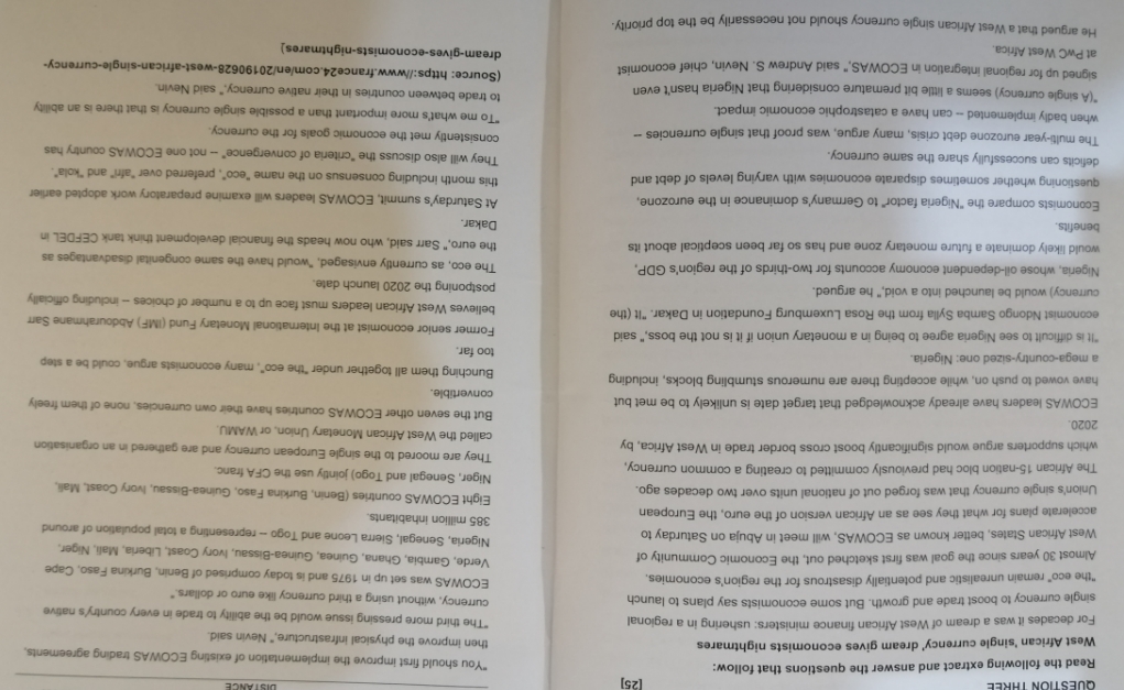 1. Critically evaluate whether a single currency would be potentially disastrous for