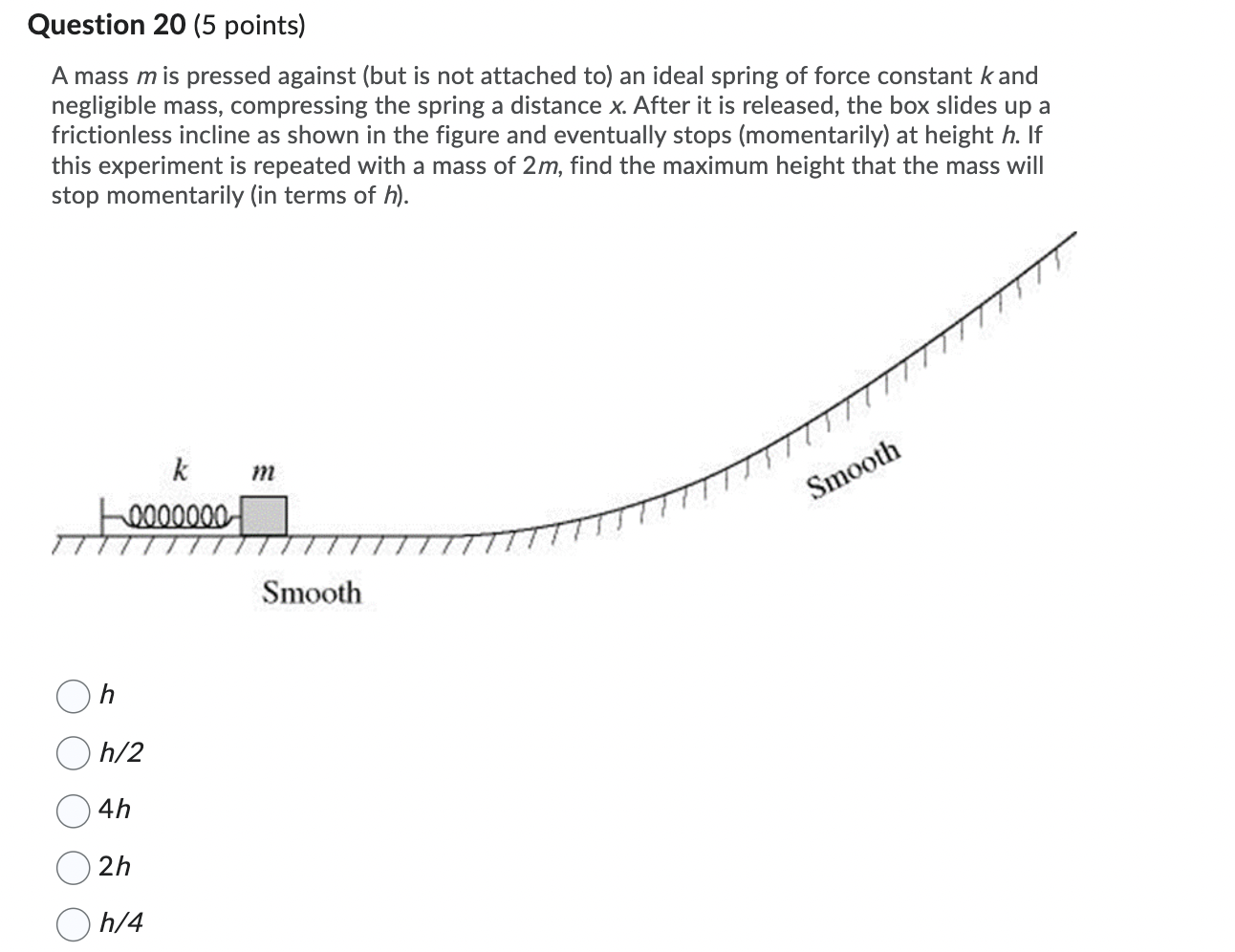 16 [5 points) A wheel of radius R = 2 In and