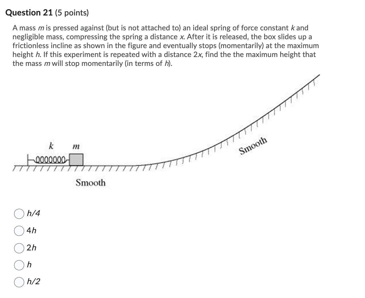 M = 4 kg (I=MR2/2) is mounted on a frictionless, horizontal axle.