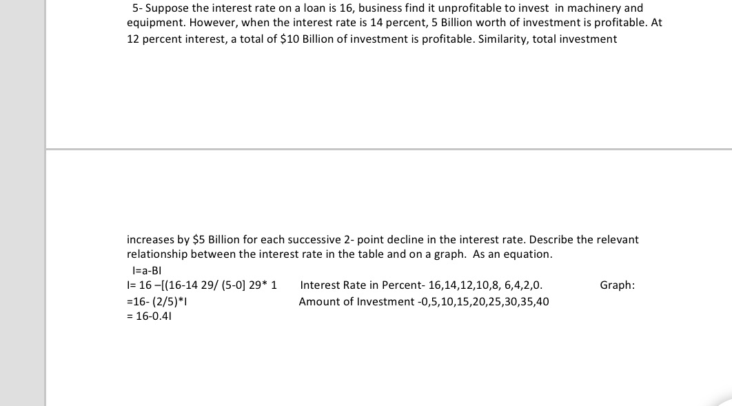 Please Help 5 Suppose the interest rate on a loan is 16,