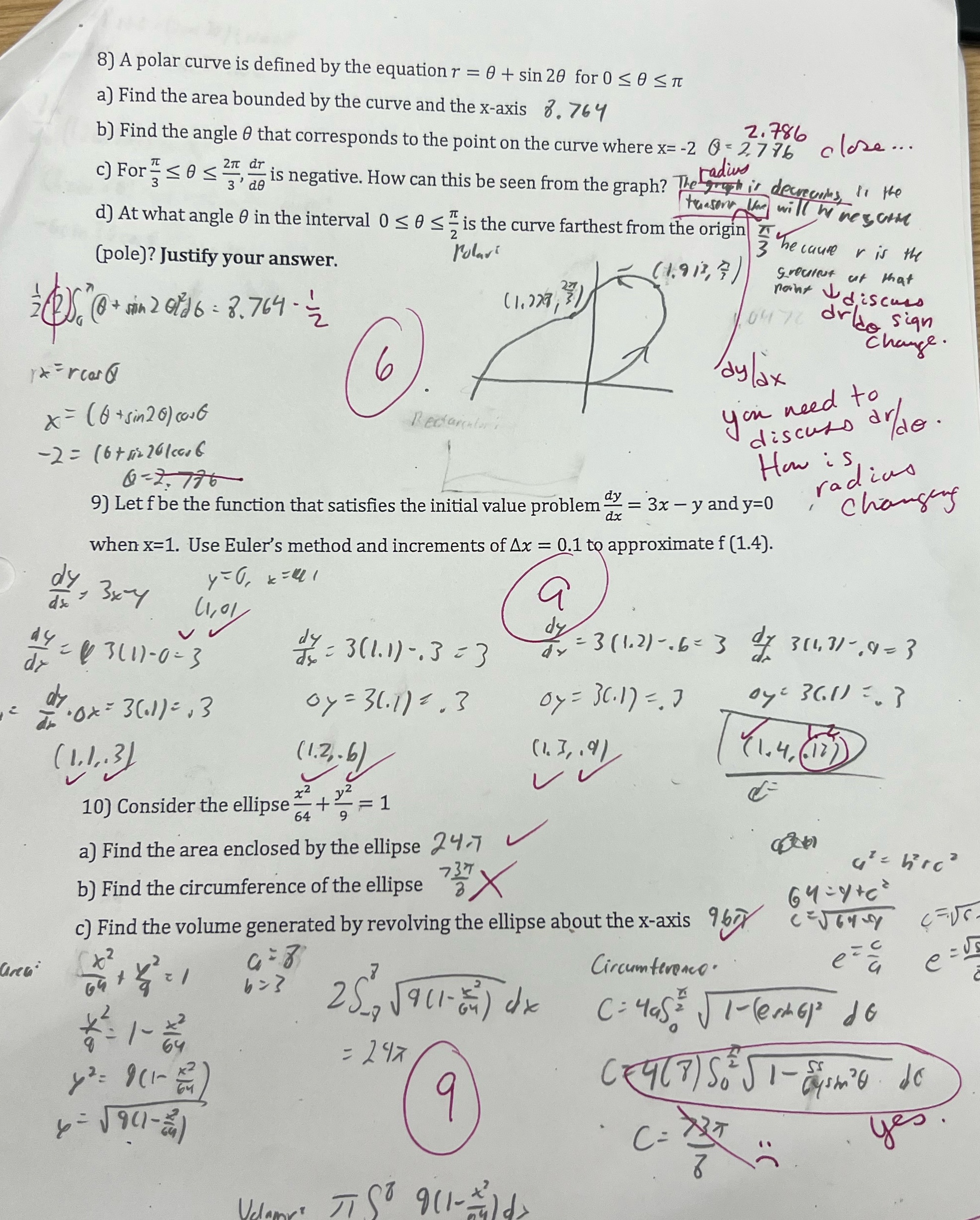 Please write it out, please do 8, 9, and 10, draw the