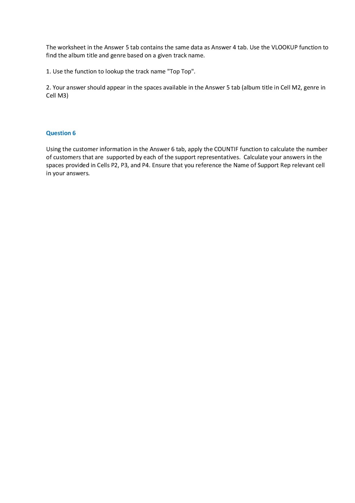 (OLC). 2. Submit your assignment in Excel only. No other file types