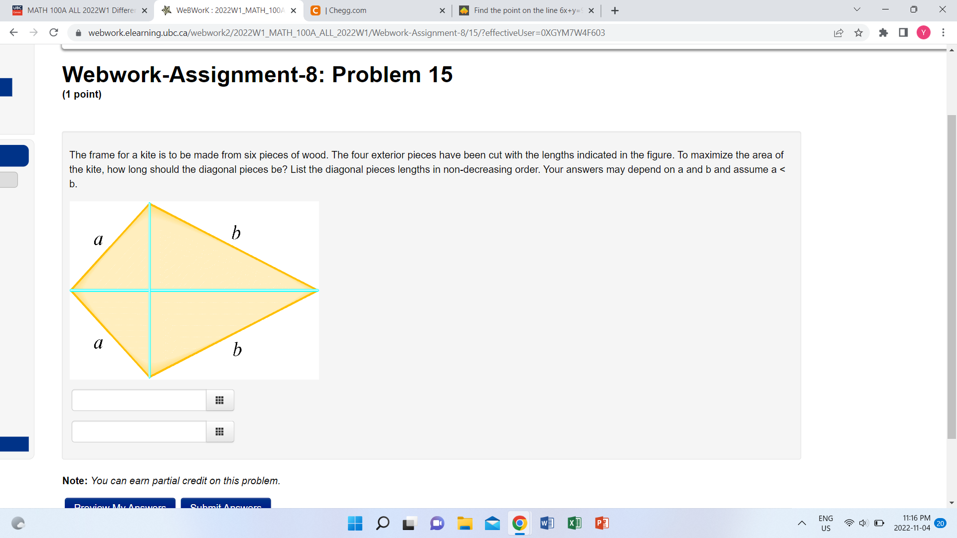  UBC MATH 100A ALL 2022W1 Differer x WeBWork : 2022W1_MATH_100A X