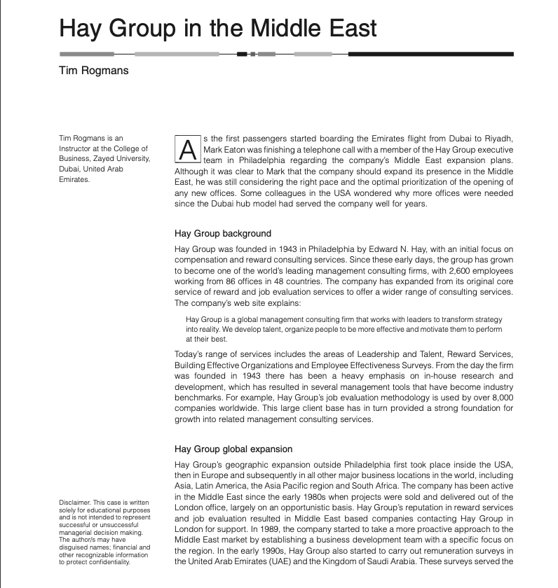 case study PDF file below)Analyse and evaluate the strengths and weaknesses of