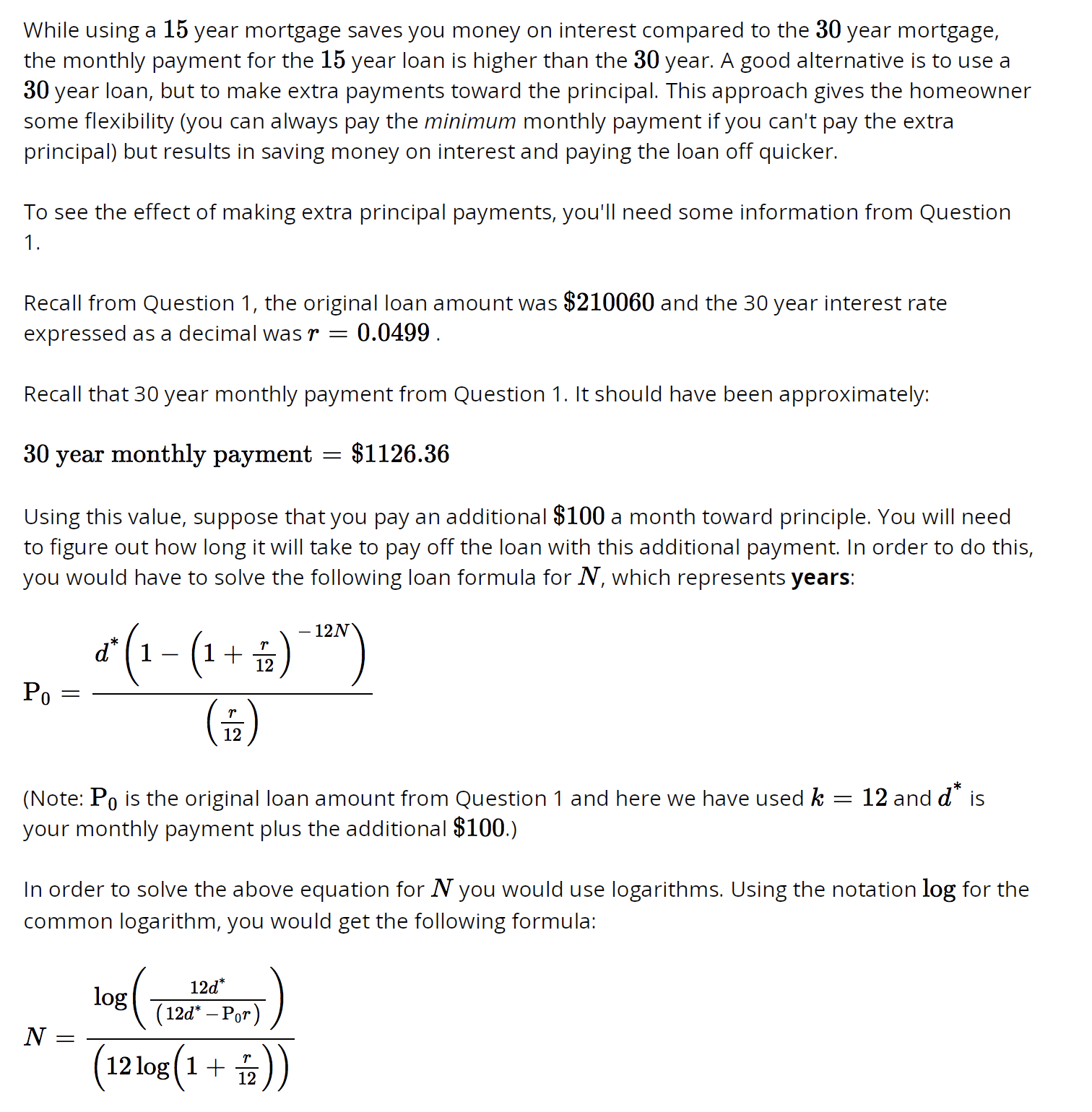 year loan is higher than the 30 year. A good alternative is