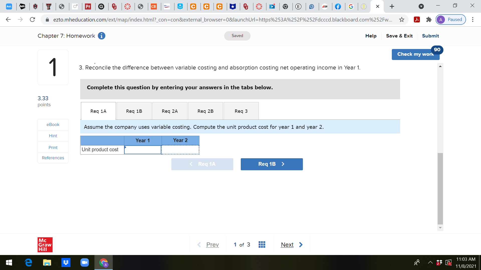 net operating income (loss) References Absorption costing net operating income (loss) Mc