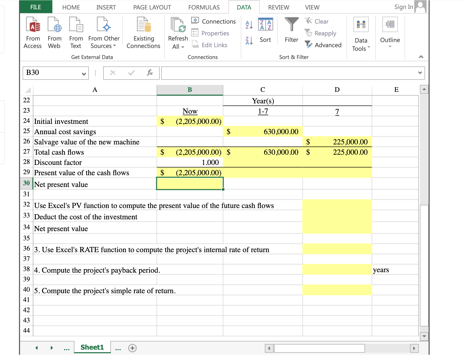 Budgeting MethodsExcel ? HOME INSERT PAGE LAYOUT FORMULAS DATA REVIEW VIEW i