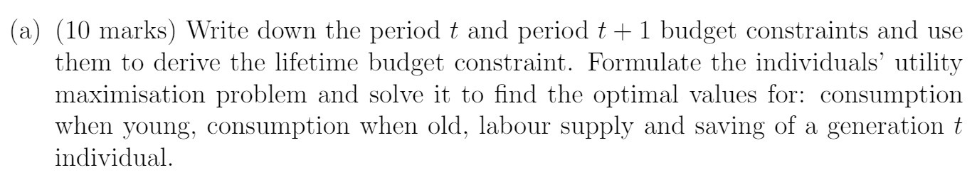  (a) (10 marks) Write down the period t and period 13+