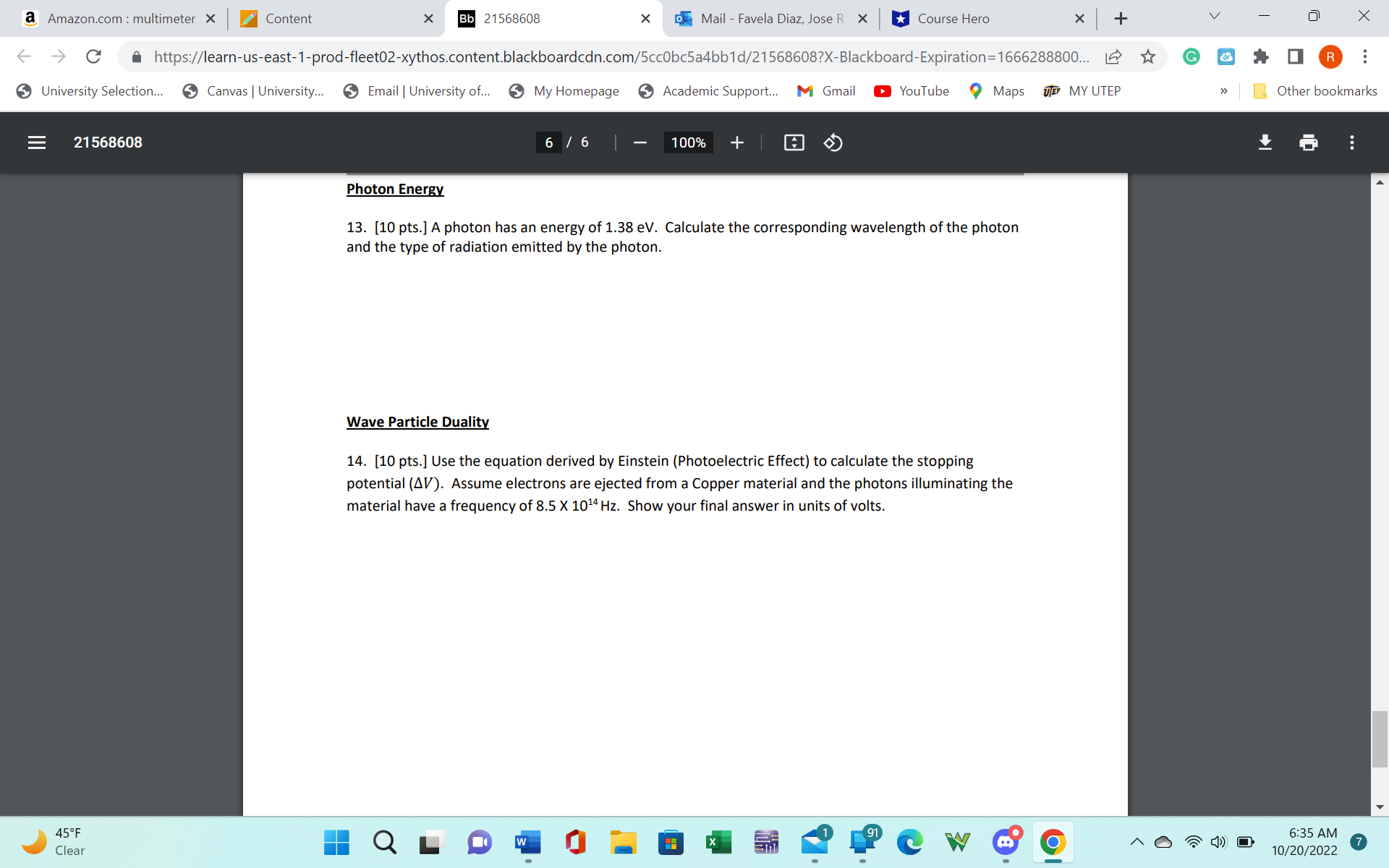 - Favela Diaz, Jose R X Course Hero X + V X