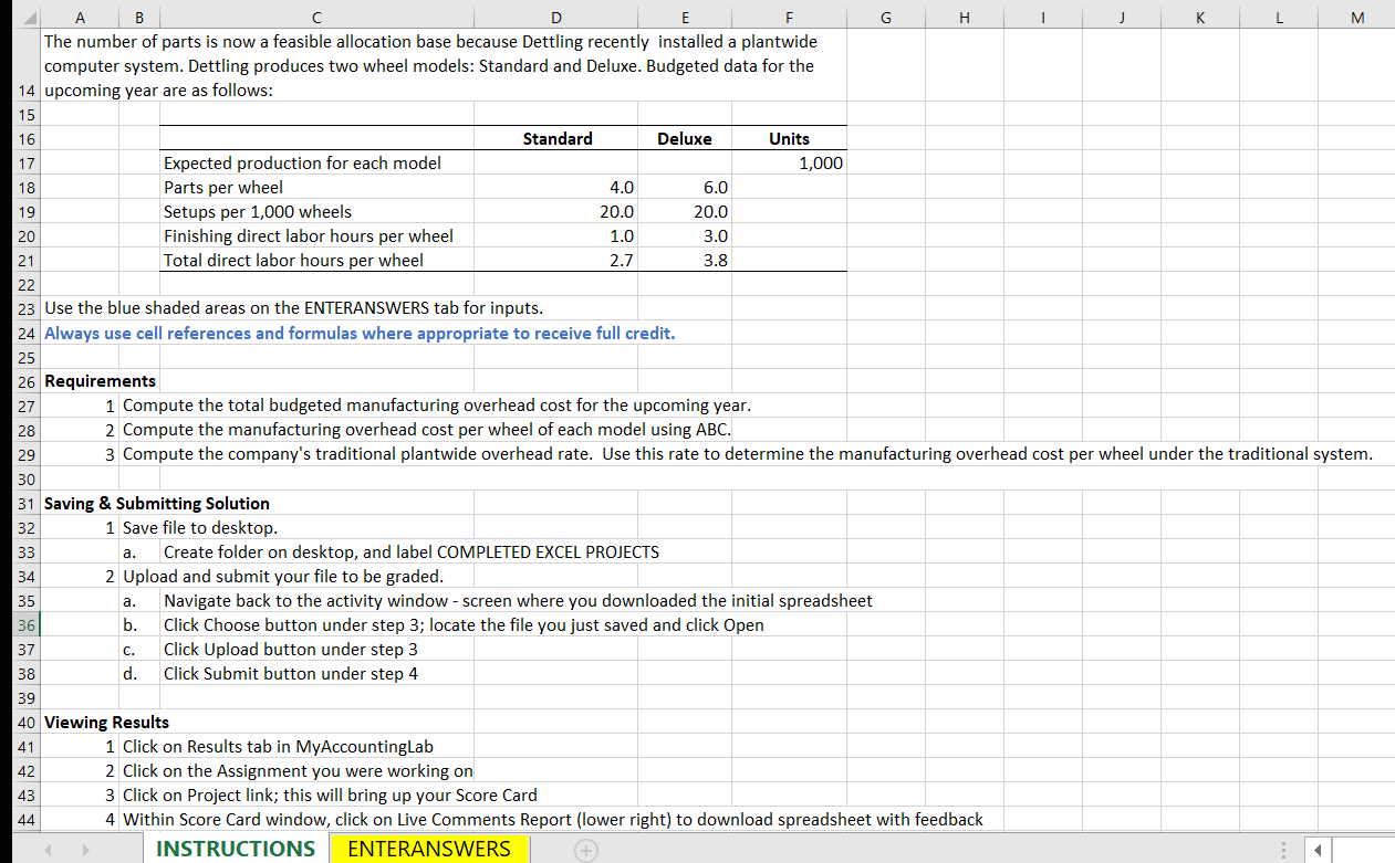 to determine the 3 manufacturing overhead cost per wheel under the traditional