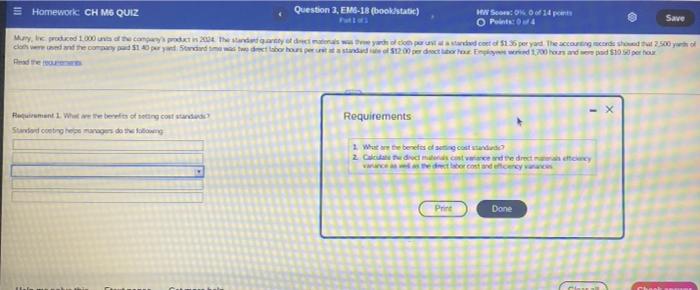  = Homework CH MS QUIZ Question 3, EMG-18 (book stasie) ww