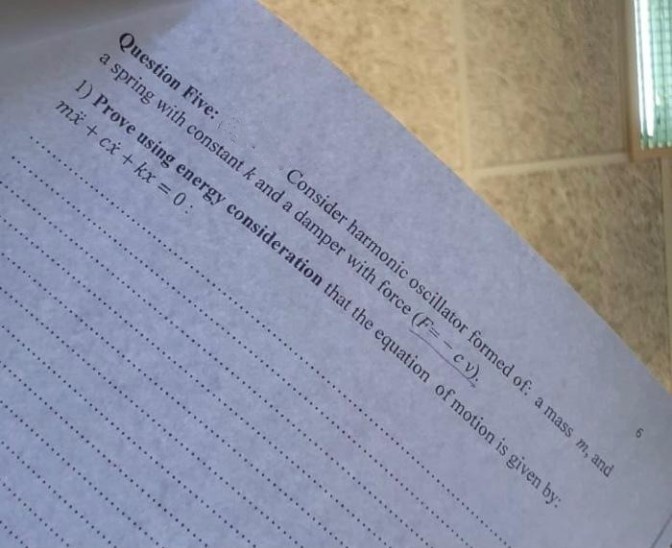 equation of motion to find v(t):2) Solve the equation of motion to