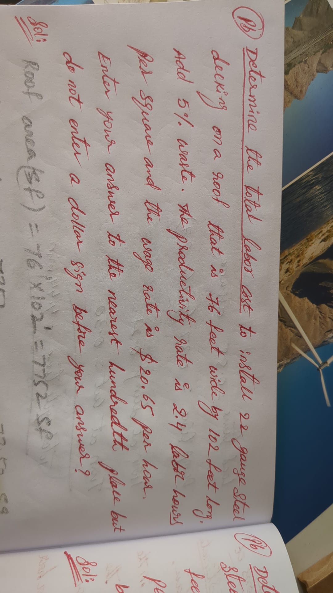 2 2 ?gauge steel decking on a roof that is 7 6