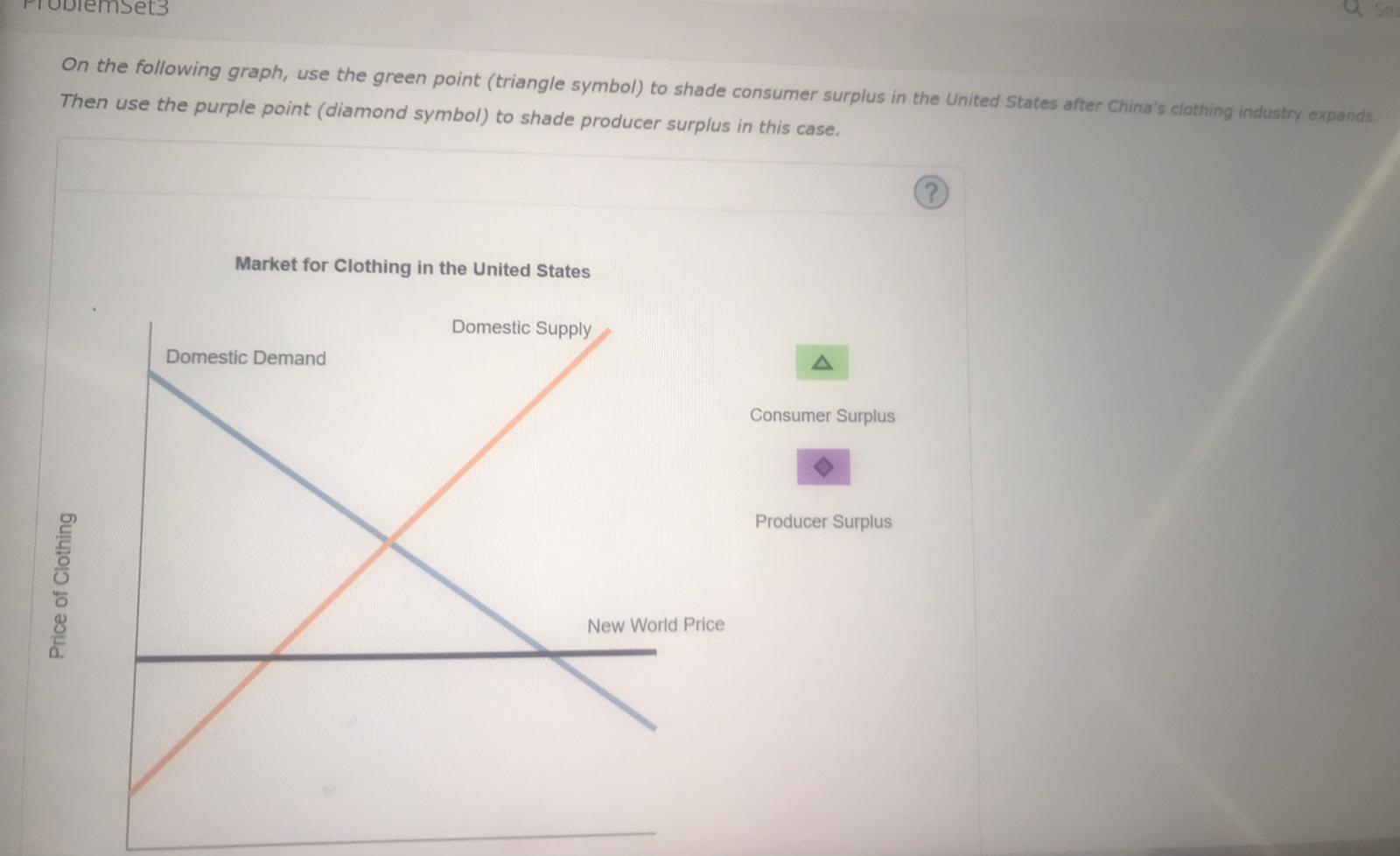 r I ucnemet On the following graph, use the green point (triangle