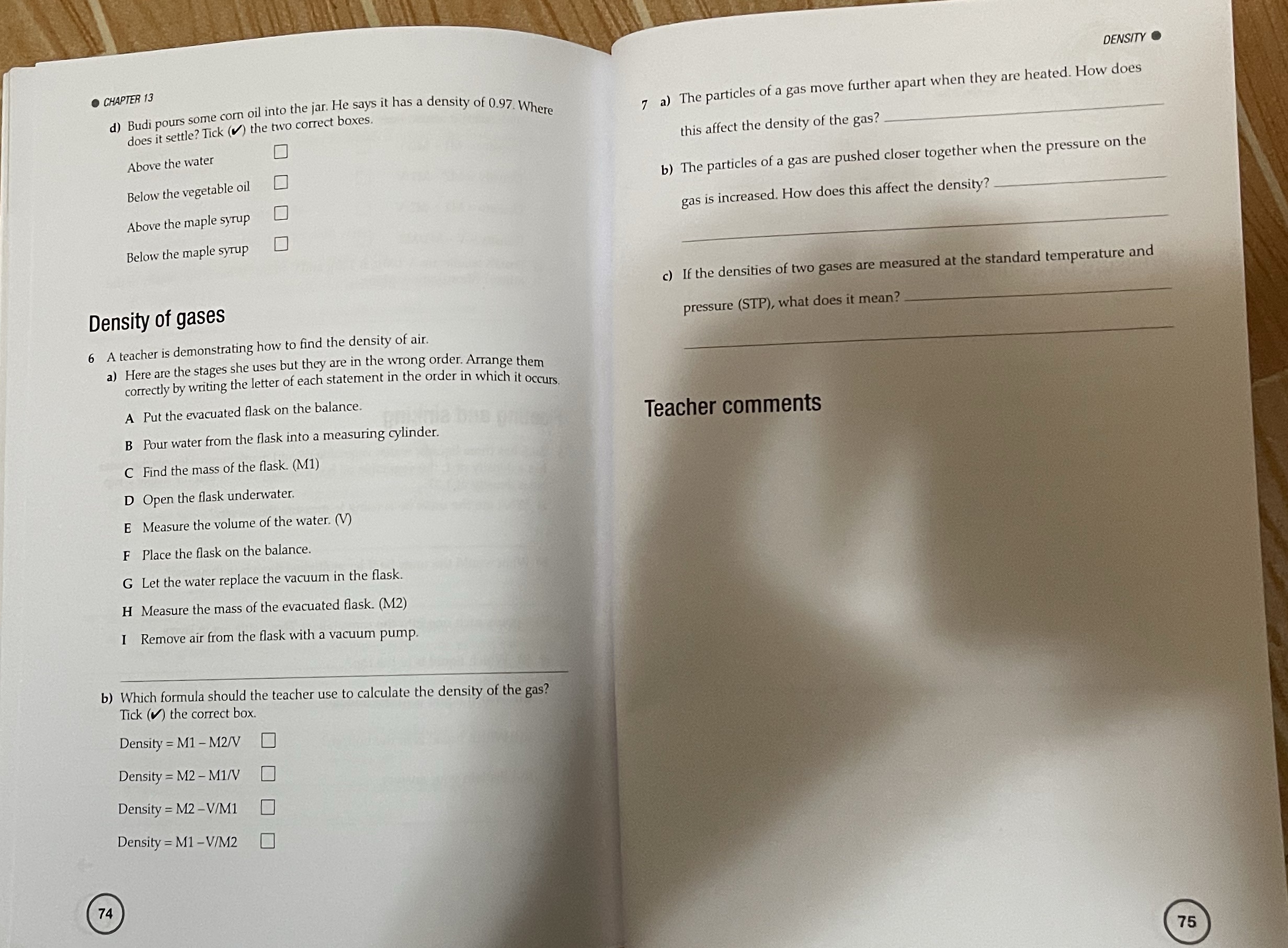 Subject: Science, Physics, not General Physics, Topic: Density.Hello, would you mind helping