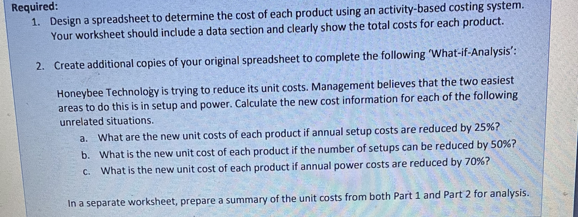  subject: management accountingchapter : Activity based costing systems 3. Make another