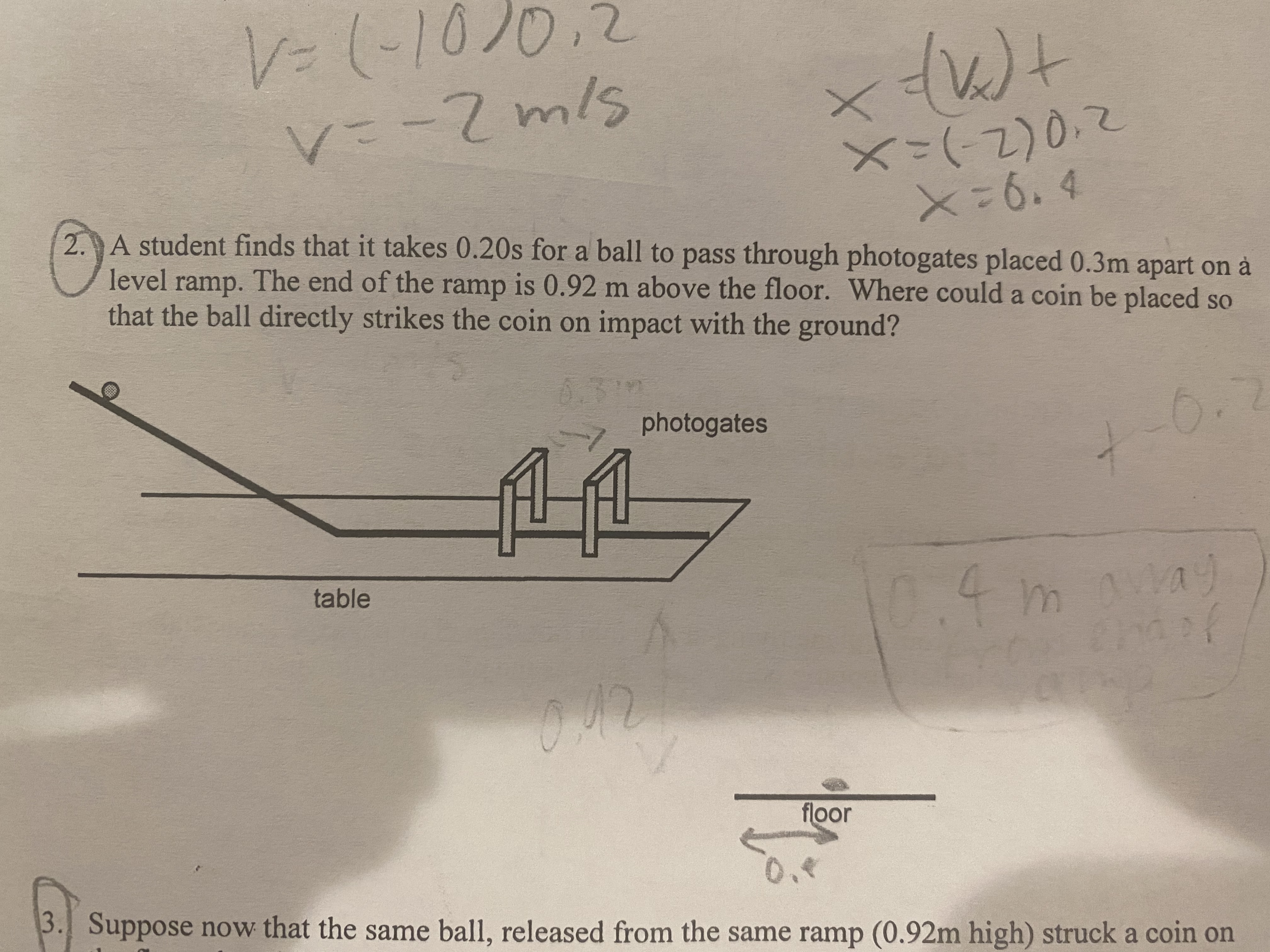 I'm having trouble with #2, could you help me with this? V